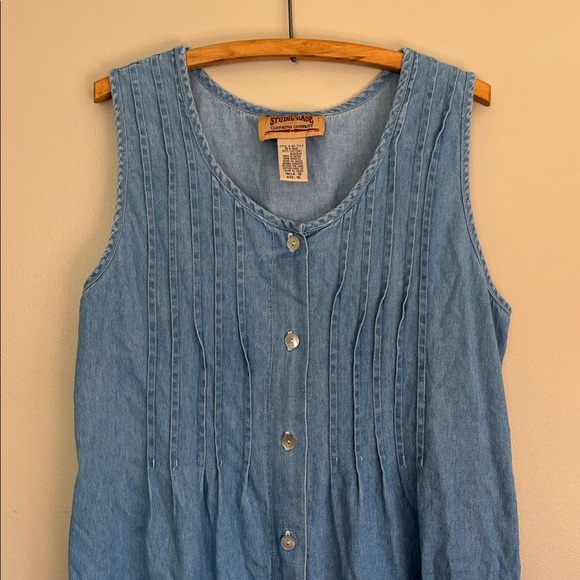 Vintage 90s Studio Ease denim dress - Picture 4 of 9